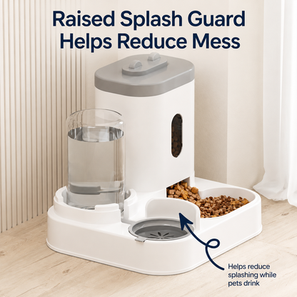 Gravity Pet Feeder & Water Dispenser