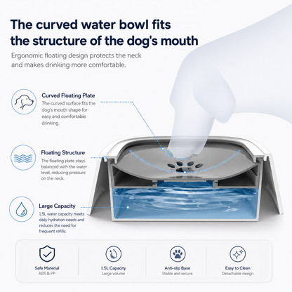 1.5L Floating Pet Water Bowl