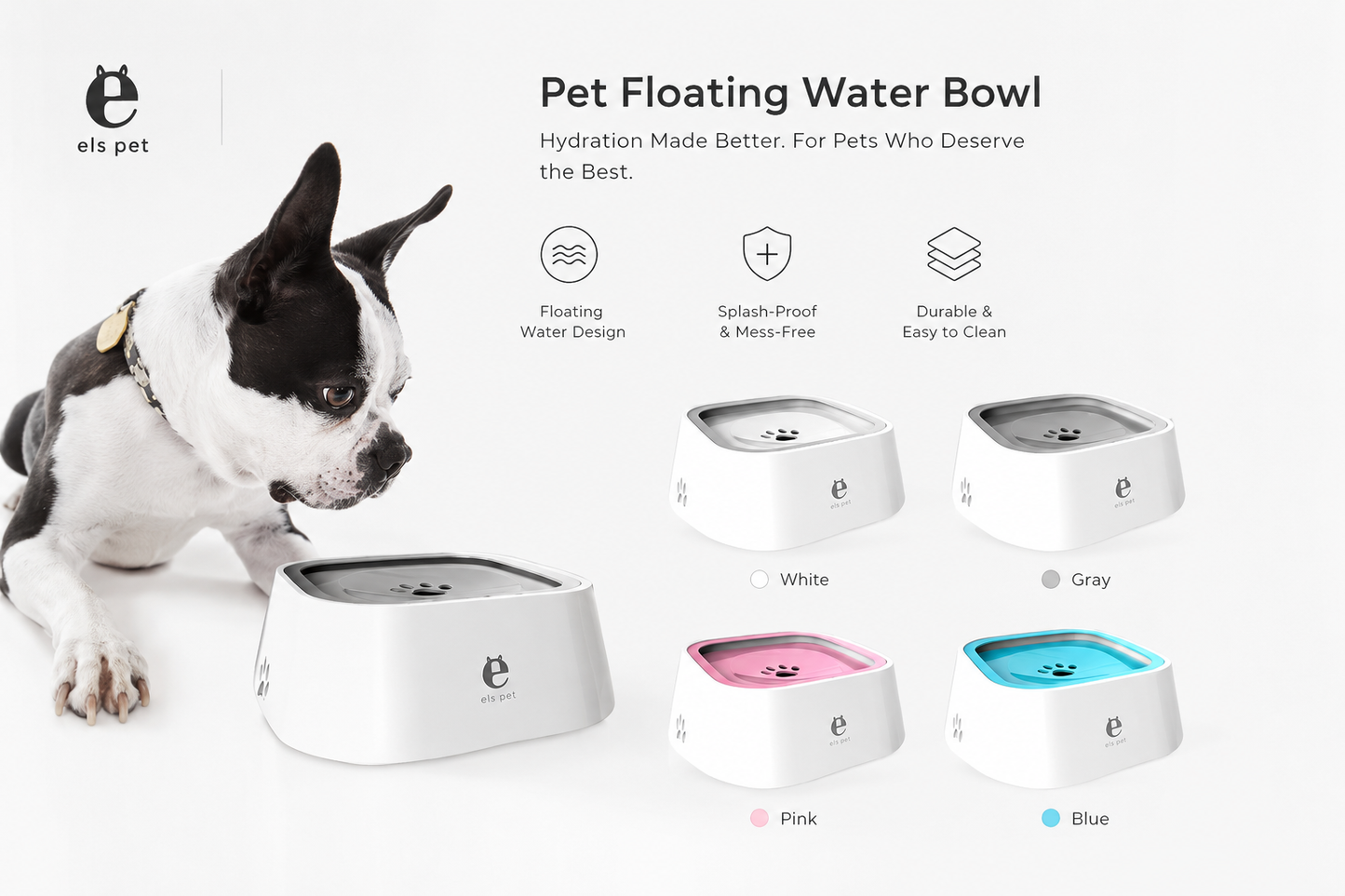 1.5L Floating Pet Water Bowl