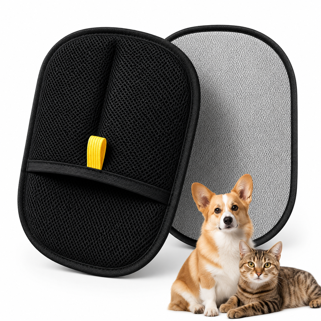 Pet Grooming Glove Brush for Dogs & Cats