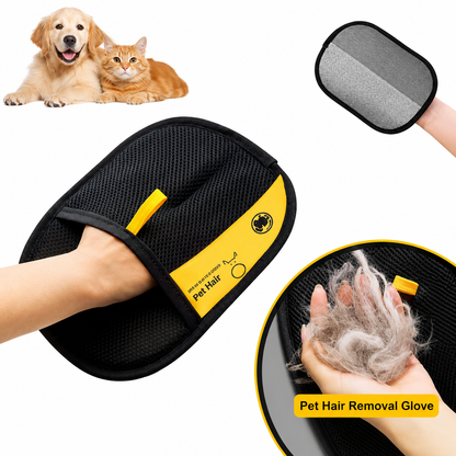 Pet Grooming Glove Brush for Dogs & Cats