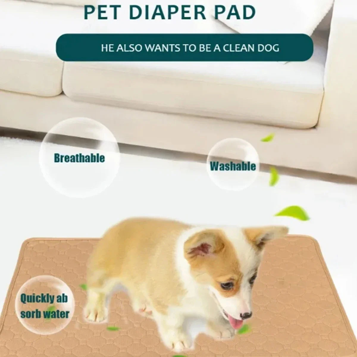 Reusable Waterproof Dog Pee Pad