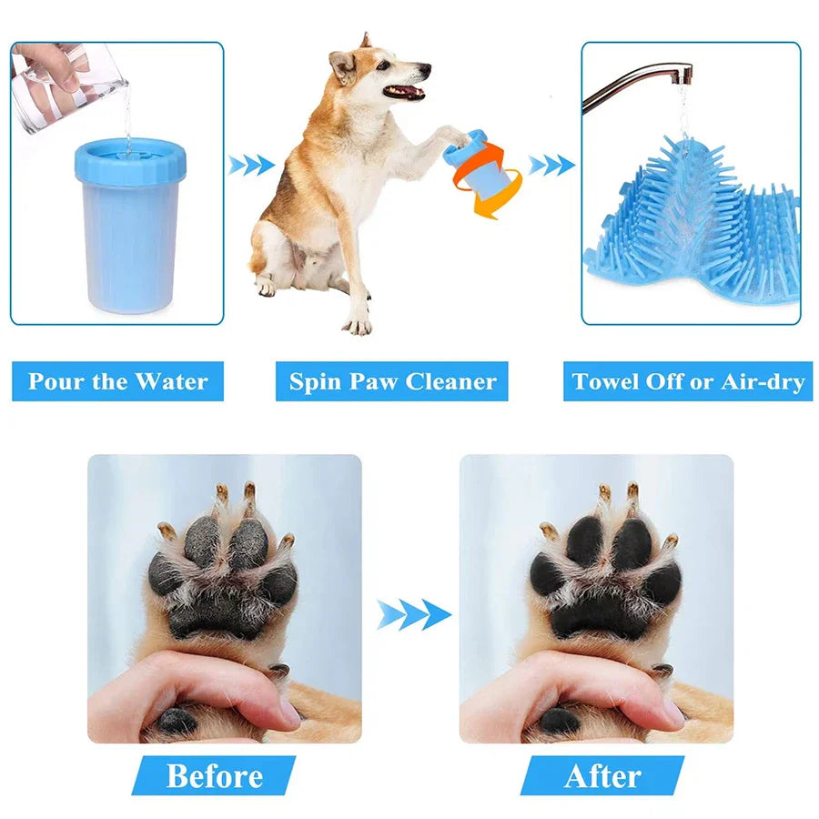No-Mess Pet Paw Cleaner Cup