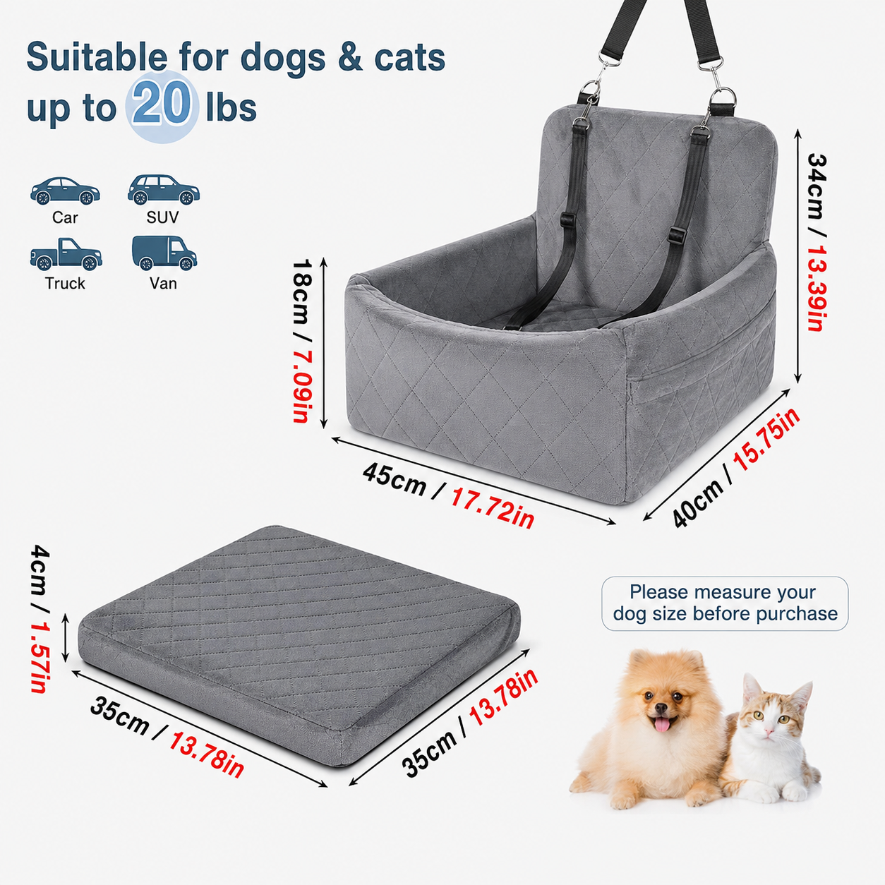 Premium Pet Car Seat