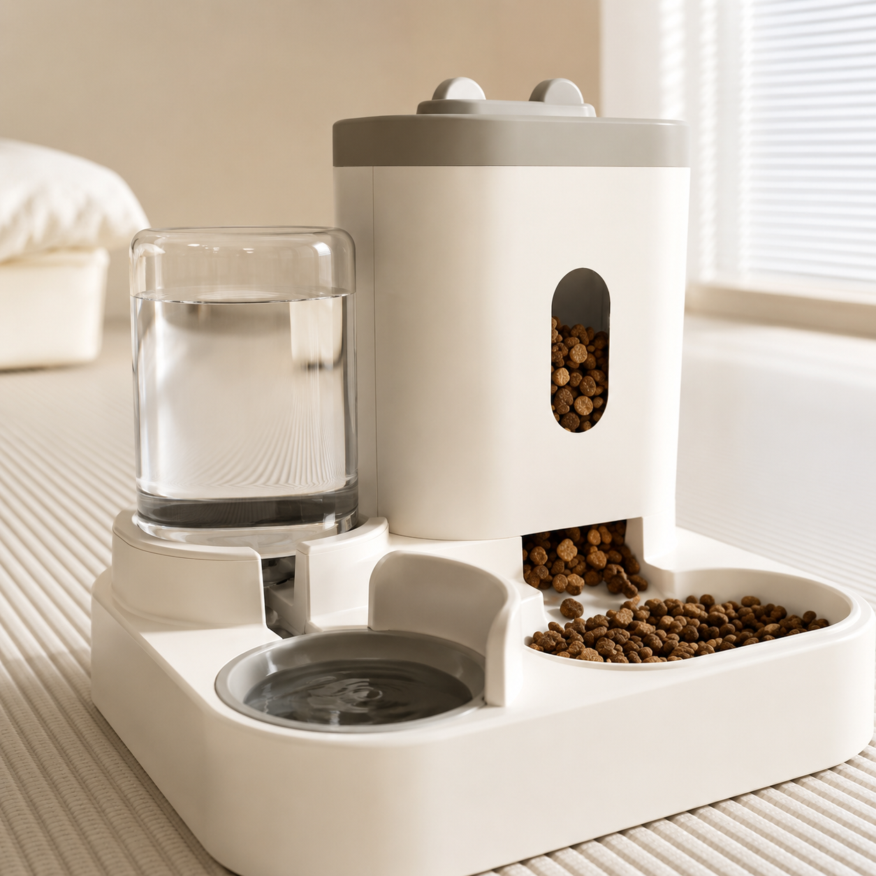 Gravity Pet Feeder & Water Dispenser
