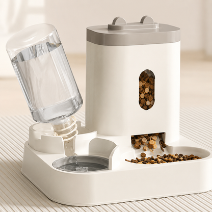 Gravity Pet Feeder & Water Dispenser